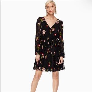 Floral Black Dress